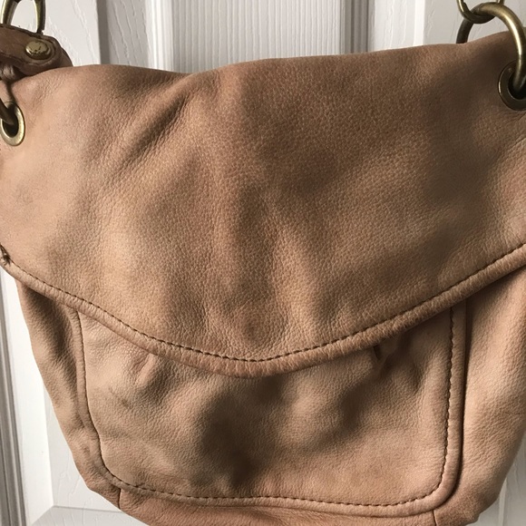 FOSSIL CROSSBODY TAN LEATHER BAG - Picture 2 of 12